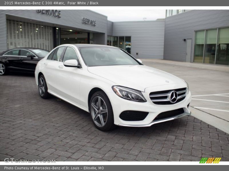 Polar White / Black 2015 Mercedes-Benz C 300 4Matic