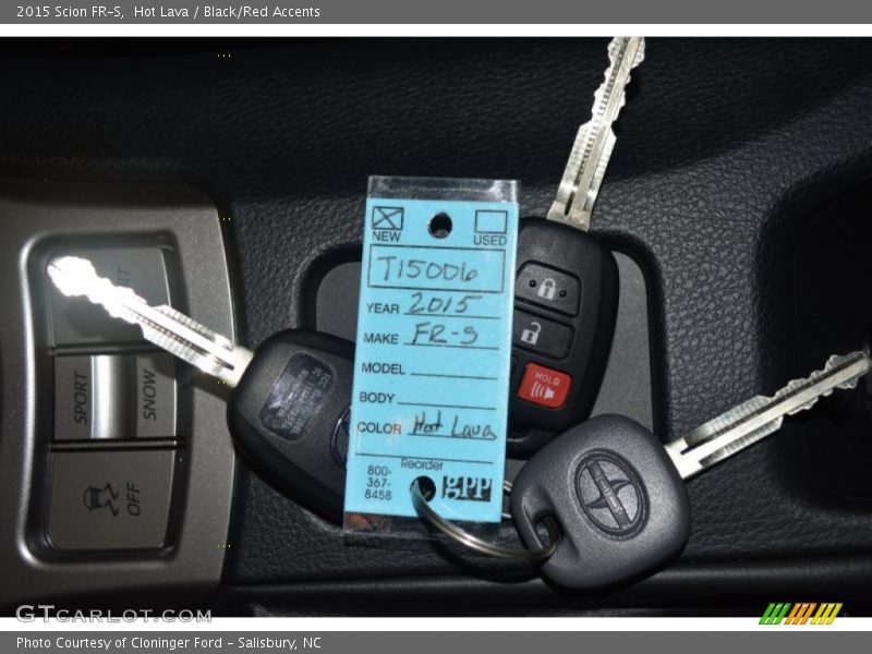 Keys of 2015 FR-S 