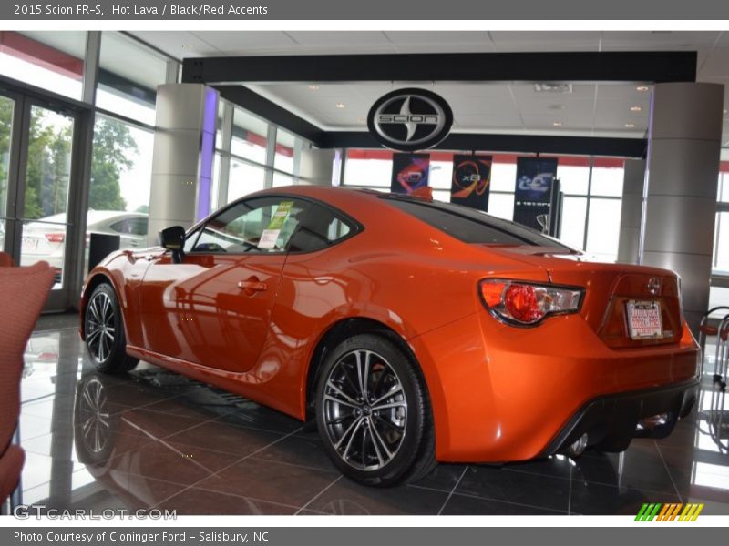 Hot Lava / Black/Red Accents 2015 Scion FR-S