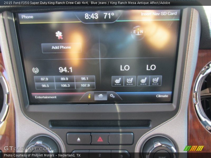Blue Jeans / King Ranch Mesa Antique Affect/Adobe 2015 Ford F350 Super Duty King Ranch Crew Cab 4x4