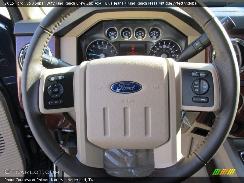 Blue Jeans / King Ranch Mesa Antique Affect/Adobe 2015 Ford F350 Super Duty King Ranch Crew Cab 4x4