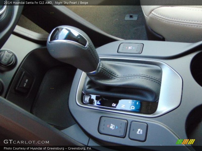 Night Sky Pearl / Beige 2014 Hyundai Santa Fe GLS AWD
