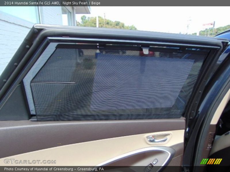 Night Sky Pearl / Beige 2014 Hyundai Santa Fe GLS AWD