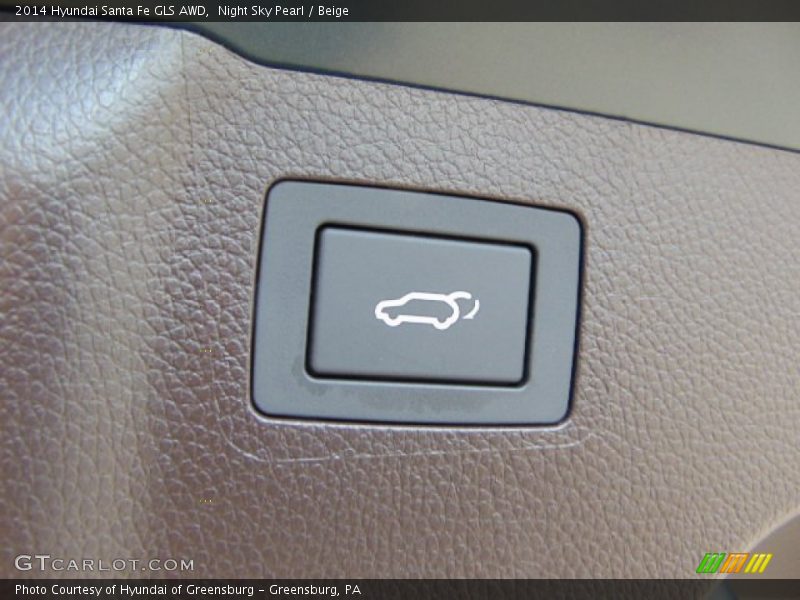 Night Sky Pearl / Beige 2014 Hyundai Santa Fe GLS AWD