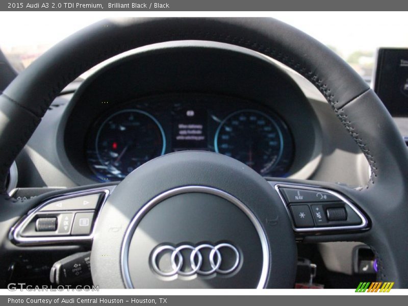 Brilliant Black / Black 2015 Audi A3 2.0 TDI Premium