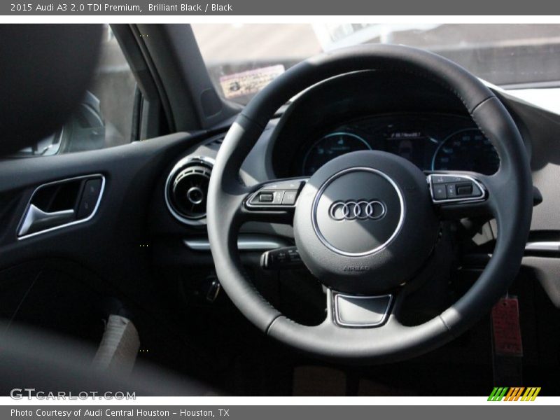 Brilliant Black / Black 2015 Audi A3 2.0 TDI Premium