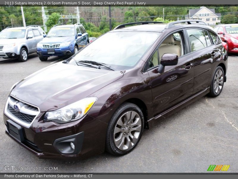 Deep Cherry Red Pearl / Ivory 2013 Subaru Impreza 2.0i Sport Premium 5 Door