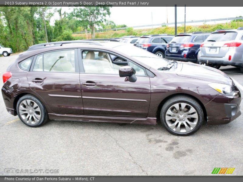 Deep Cherry Red Pearl / Ivory 2013 Subaru Impreza 2.0i Sport Premium 5 Door