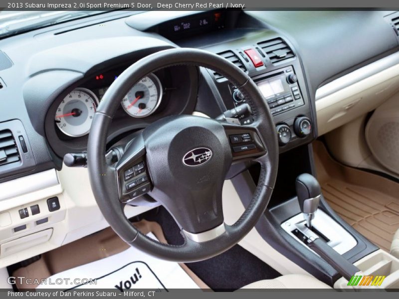 Deep Cherry Red Pearl / Ivory 2013 Subaru Impreza 2.0i Sport Premium 5 Door