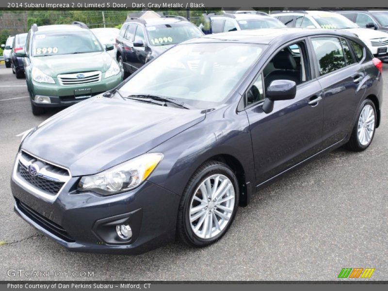Dark Gray Metallic / Black 2014 Subaru Impreza 2.0i Limited 5 Door