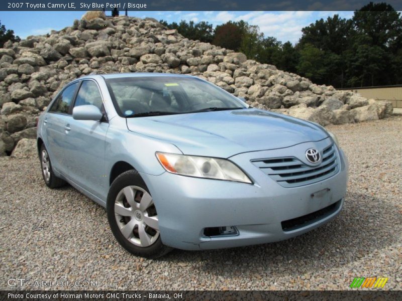 Sky Blue Pearl / Bisque 2007 Toyota Camry LE