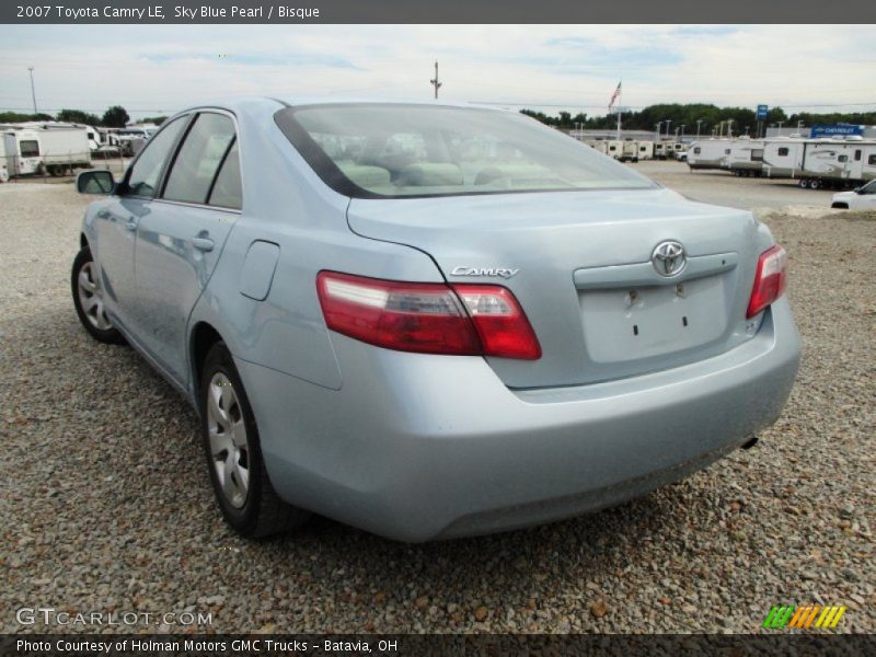 Sky Blue Pearl / Bisque 2007 Toyota Camry LE