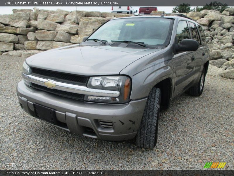 Graystone Metallic / Light Gray 2005 Chevrolet TrailBlazer LS 4x4