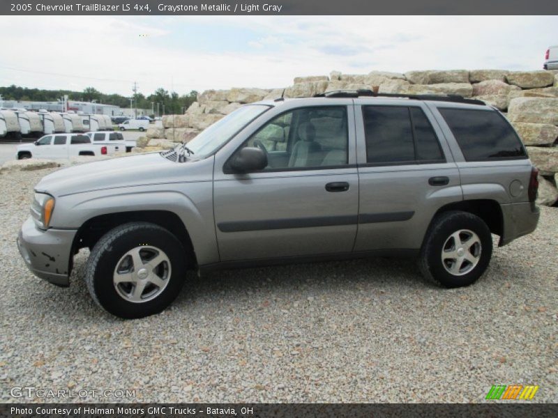 Graystone Metallic / Light Gray 2005 Chevrolet TrailBlazer LS 4x4