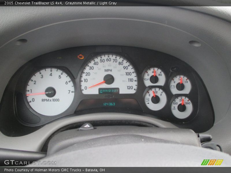 Graystone Metallic / Light Gray 2005 Chevrolet TrailBlazer LS 4x4