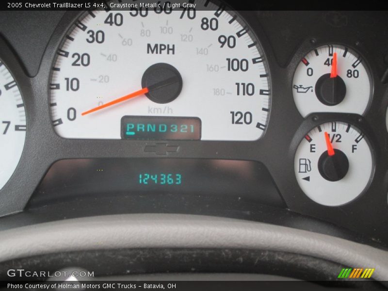 Graystone Metallic / Light Gray 2005 Chevrolet TrailBlazer LS 4x4