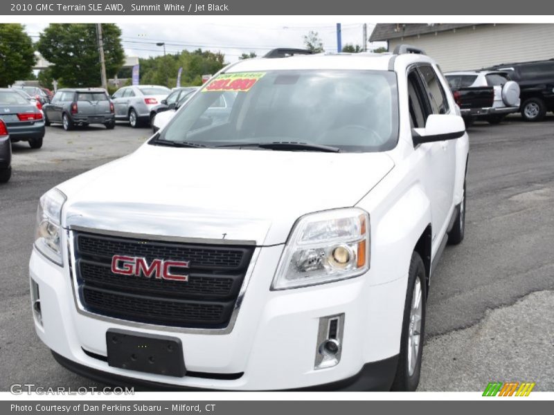 Summit White / Jet Black 2010 GMC Terrain SLE AWD