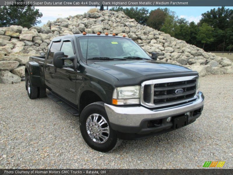 Front 3/4 View of 2002 F350 Super Duty Lariat Crew Cab 4x4 Dually