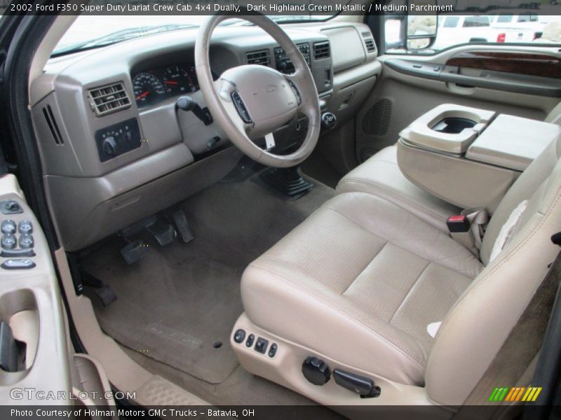  2002 F350 Super Duty Lariat Crew Cab 4x4 Dually Medium Parchment Interior