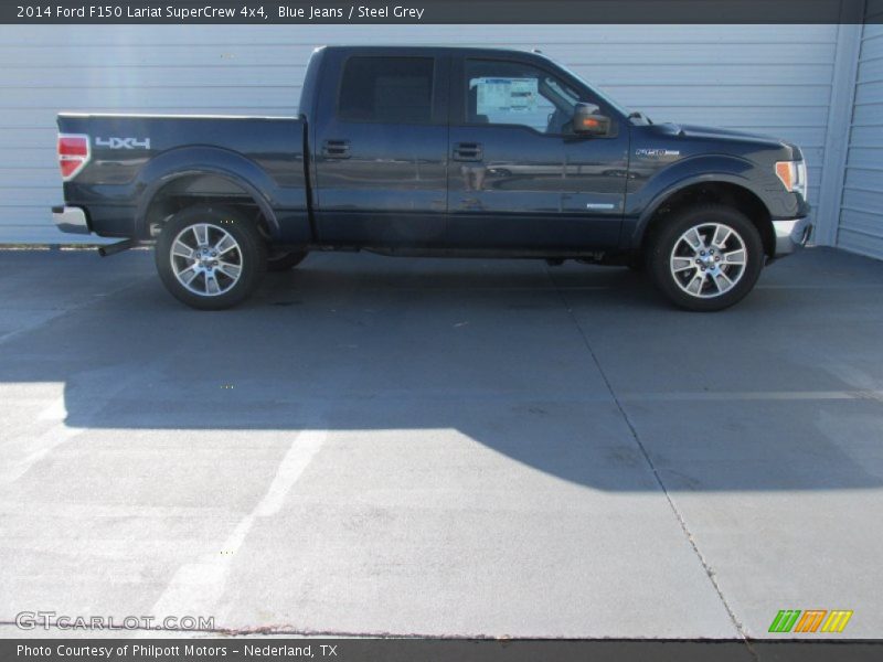 Blue Jeans / Steel Grey 2014 Ford F150 Lariat SuperCrew 4x4