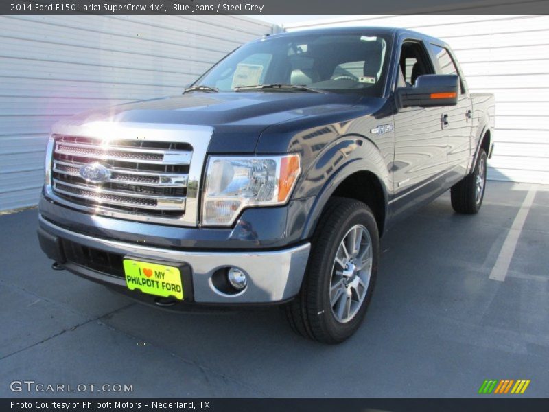 Blue Jeans / Steel Grey 2014 Ford F150 Lariat SuperCrew 4x4