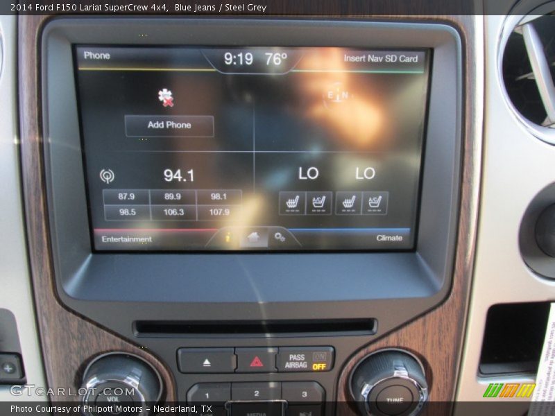 Blue Jeans / Steel Grey 2014 Ford F150 Lariat SuperCrew 4x4