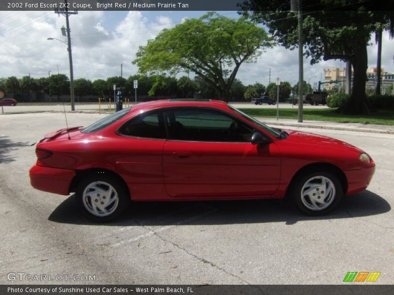 Bright Red / Medium Prairie Tan 2002 Ford Escort ZX2 Coupe