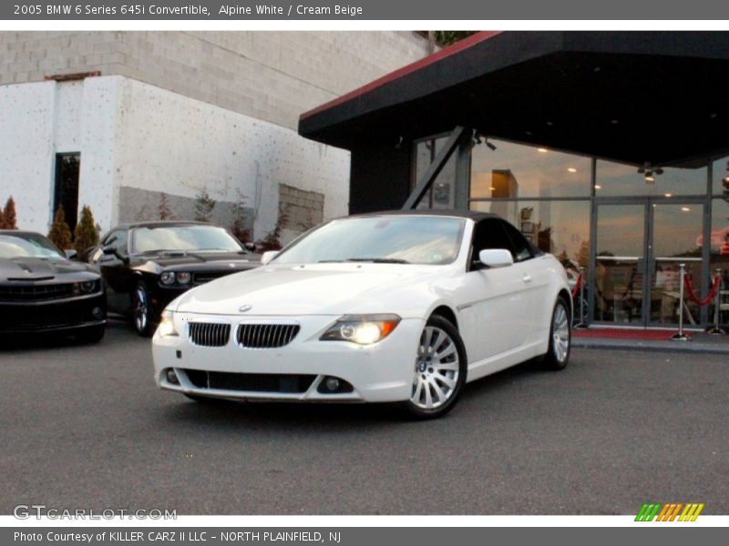 Alpine White / Cream Beige 2005 BMW 6 Series 645i Convertible