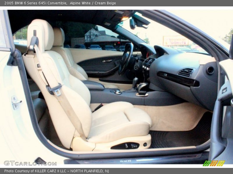 Alpine White / Cream Beige 2005 BMW 6 Series 645i Convertible