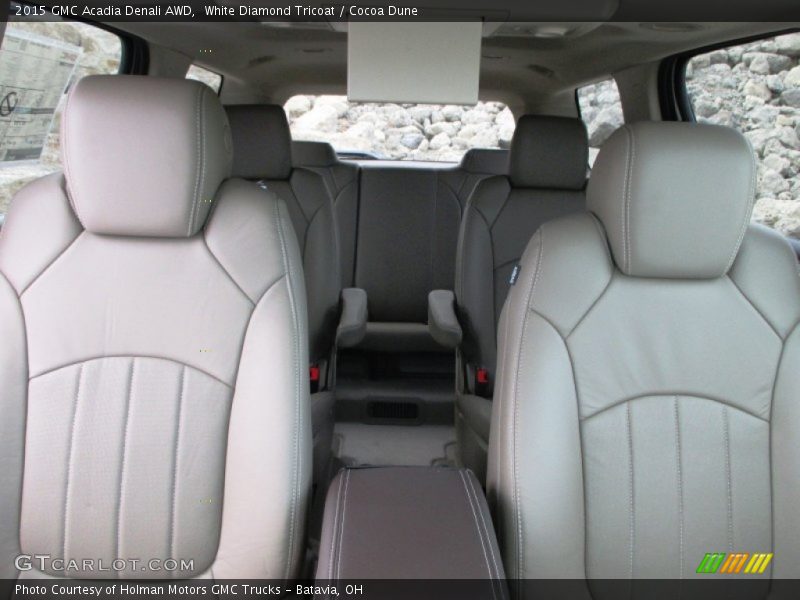 White Diamond Tricoat / Cocoa Dune 2015 GMC Acadia Denali AWD