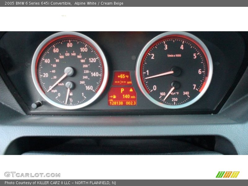 Alpine White / Cream Beige 2005 BMW 6 Series 645i Convertible