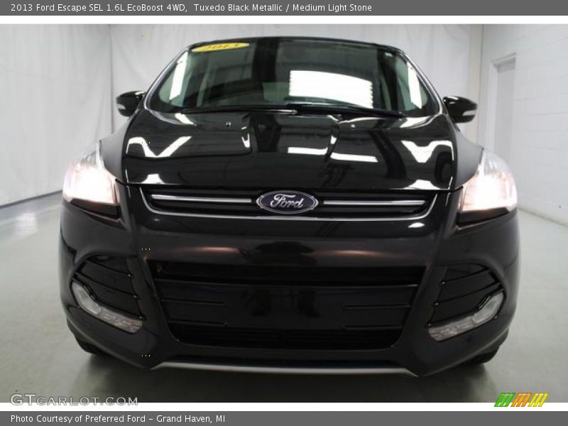 Tuxedo Black Metallic / Medium Light Stone 2013 Ford Escape SEL 1.6L EcoBoost 4WD
