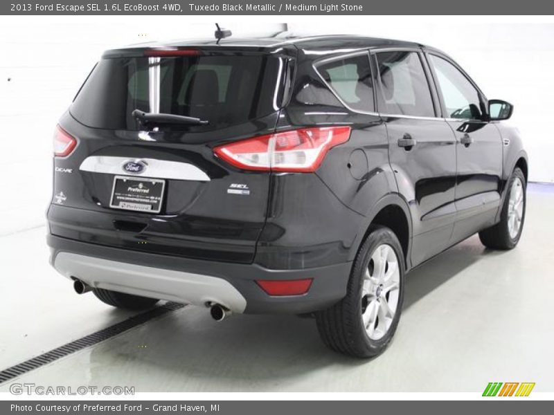 Tuxedo Black Metallic / Medium Light Stone 2013 Ford Escape SEL 1.6L EcoBoost 4WD