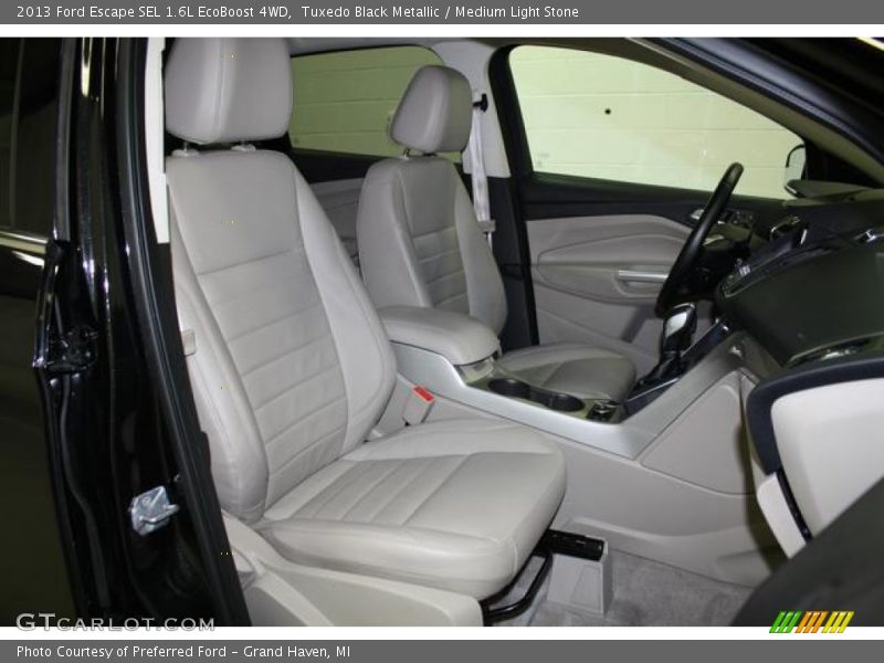 Tuxedo Black Metallic / Medium Light Stone 2013 Ford Escape SEL 1.6L EcoBoost 4WD