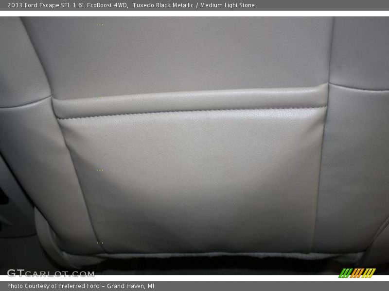 Tuxedo Black Metallic / Medium Light Stone 2013 Ford Escape SEL 1.6L EcoBoost 4WD