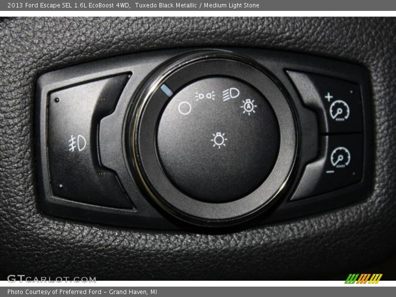 Tuxedo Black Metallic / Medium Light Stone 2013 Ford Escape SEL 1.6L EcoBoost 4WD