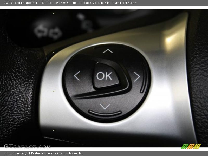 Tuxedo Black Metallic / Medium Light Stone 2013 Ford Escape SEL 1.6L EcoBoost 4WD