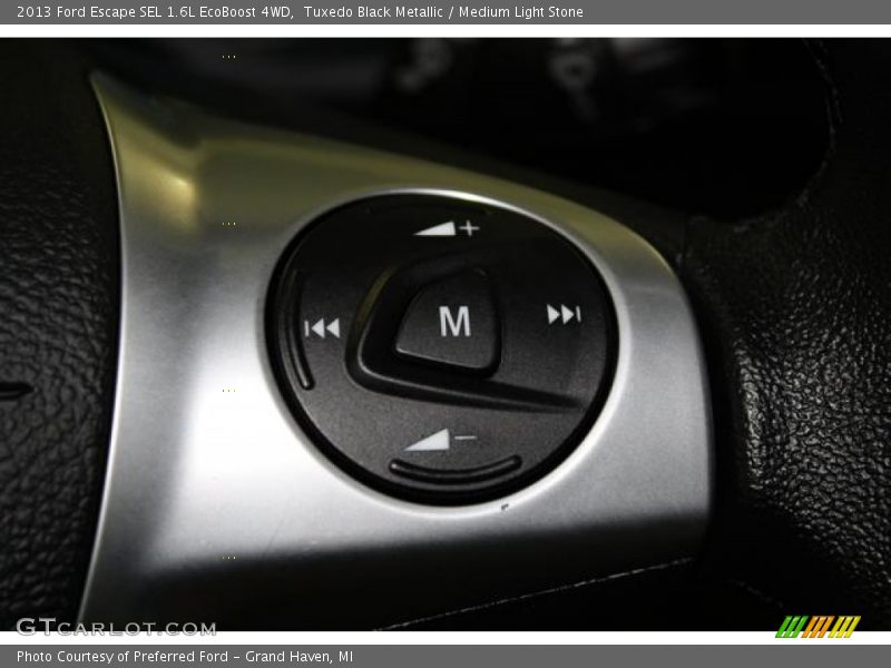 Tuxedo Black Metallic / Medium Light Stone 2013 Ford Escape SEL 1.6L EcoBoost 4WD