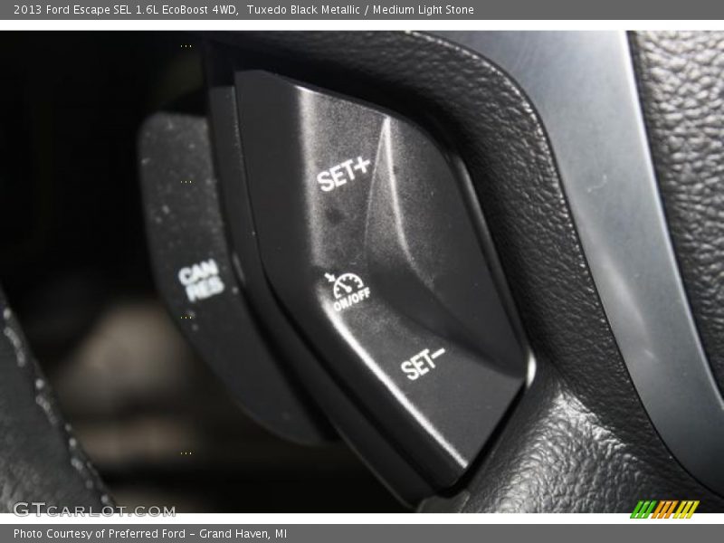 Tuxedo Black Metallic / Medium Light Stone 2013 Ford Escape SEL 1.6L EcoBoost 4WD