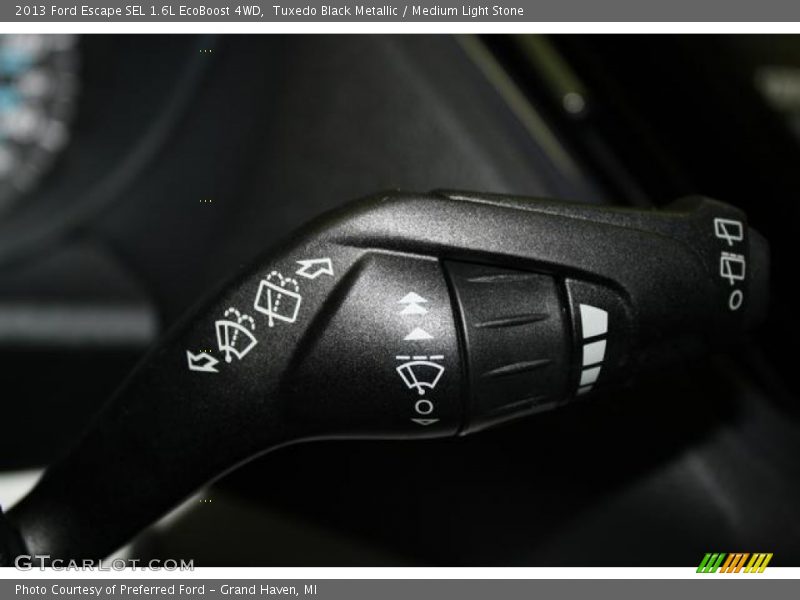 Tuxedo Black Metallic / Medium Light Stone 2013 Ford Escape SEL 1.6L EcoBoost 4WD