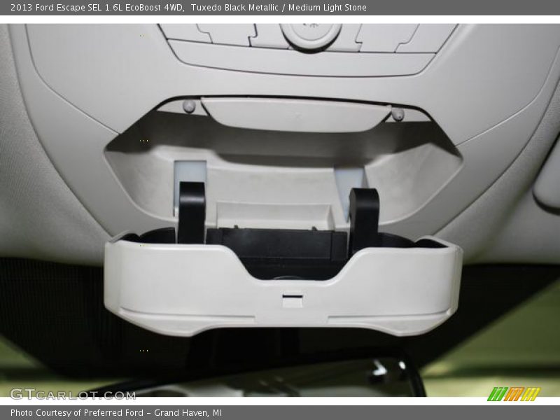 Tuxedo Black Metallic / Medium Light Stone 2013 Ford Escape SEL 1.6L EcoBoost 4WD