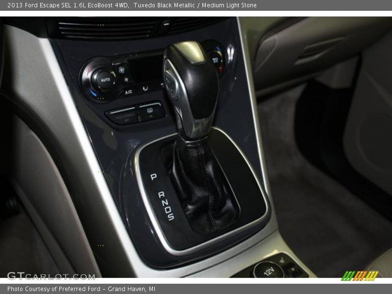 Tuxedo Black Metallic / Medium Light Stone 2013 Ford Escape SEL 1.6L EcoBoost 4WD