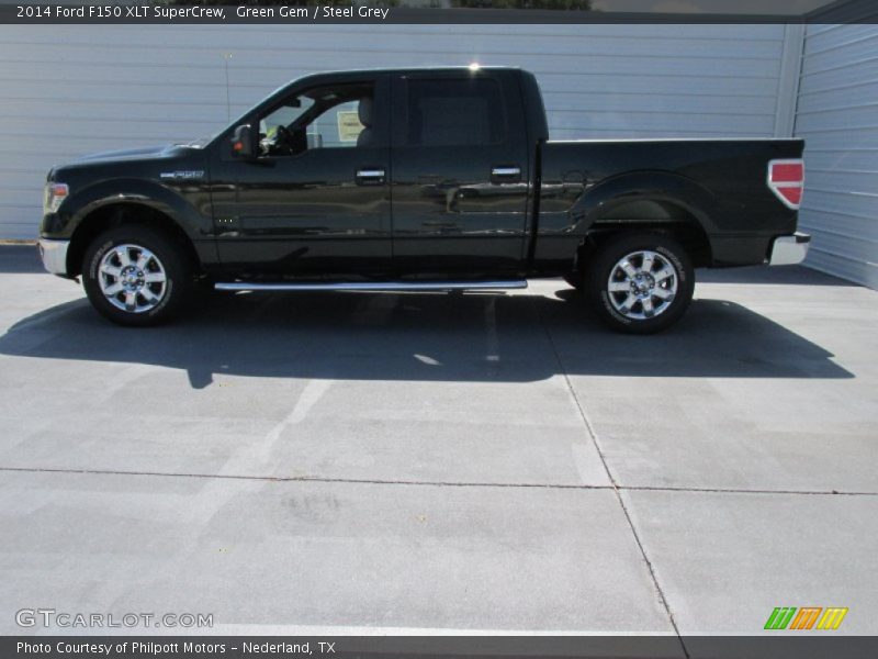 Green Gem / Steel Grey 2014 Ford F150 XLT SuperCrew