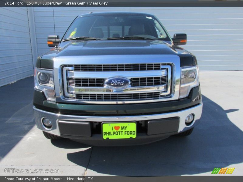 Green Gem / Steel Grey 2014 Ford F150 XLT SuperCrew