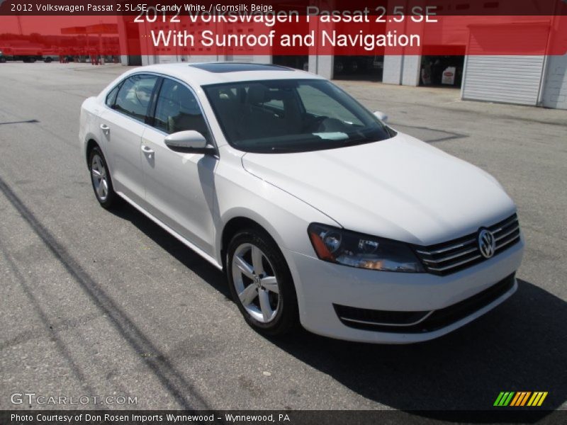 Candy White / Cornsilk Beige 2012 Volkswagen Passat 2.5L SE
