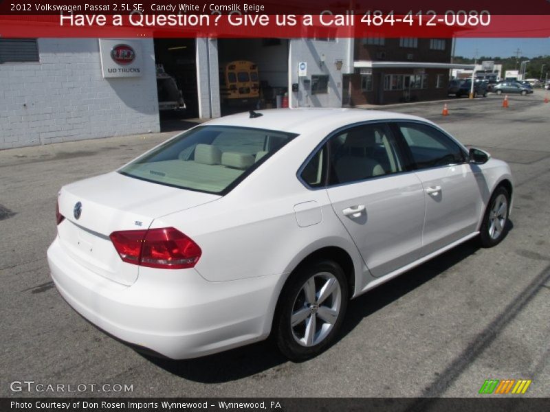 Candy White / Cornsilk Beige 2012 Volkswagen Passat 2.5L SE
