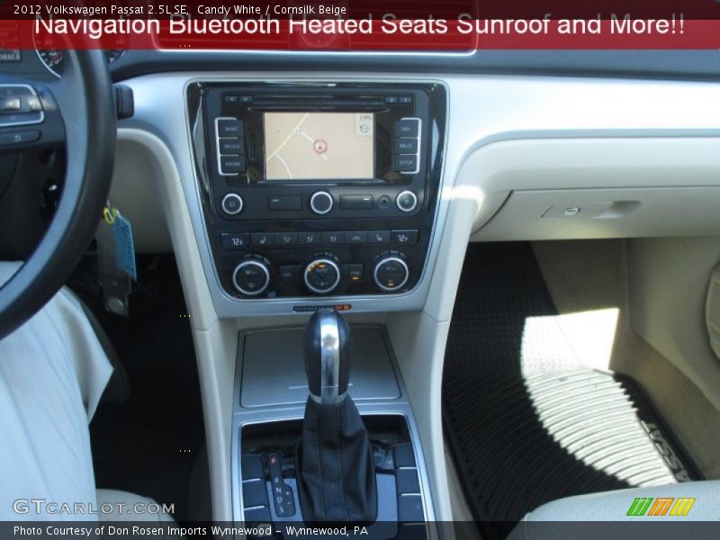 Candy White / Cornsilk Beige 2012 Volkswagen Passat 2.5L SE