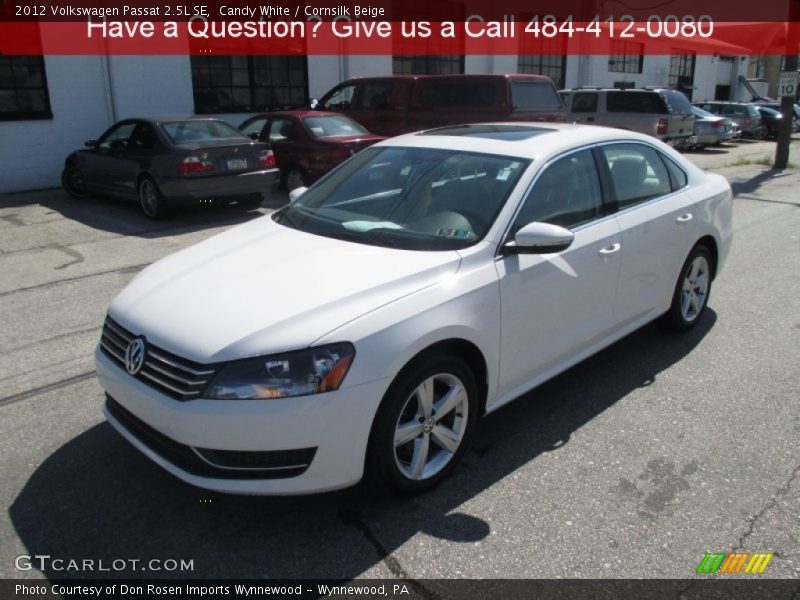 Candy White / Cornsilk Beige 2012 Volkswagen Passat 2.5L SE