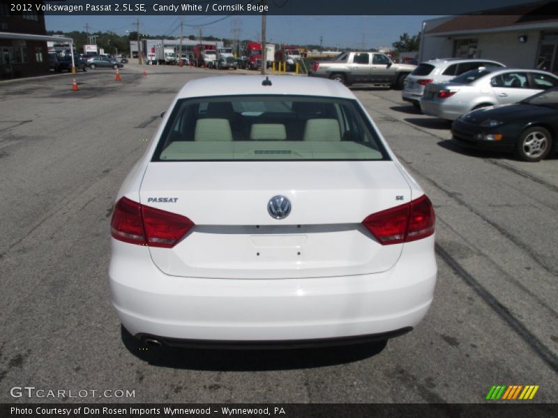Candy White / Cornsilk Beige 2012 Volkswagen Passat 2.5L SE
