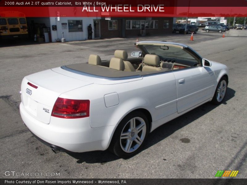 Ibis White / Beige 2008 Audi A4 2.0T quattro Cabriolet